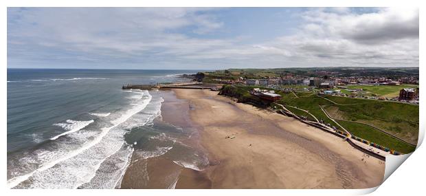 Whitby Coastline  Print by Dan Ward