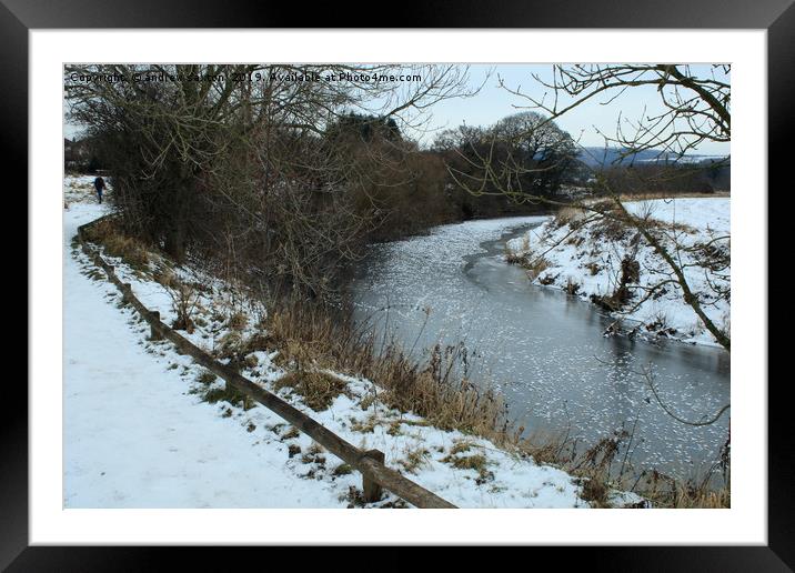 COLD AS SNOW Framed Mounted Print by andrew saxton