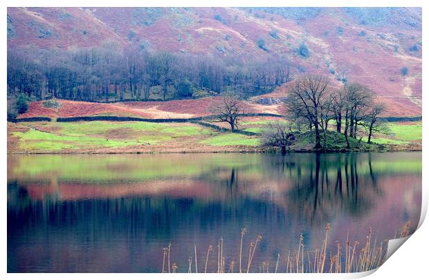 Rydal Water, Grasmere, Lake District Print by John Robertson