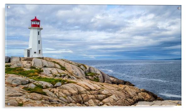 Peggys Point Lighthouse, Nova Scotia, Canada Acrylic by Mark Llewellyn