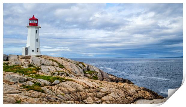 Peggys Point Lighthouse, Nova Scotia, Canada Print by Mark Llewellyn