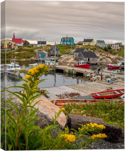 Peggys Cove, Nova Scotia, Canada Canvas Print by Mark Llewellyn