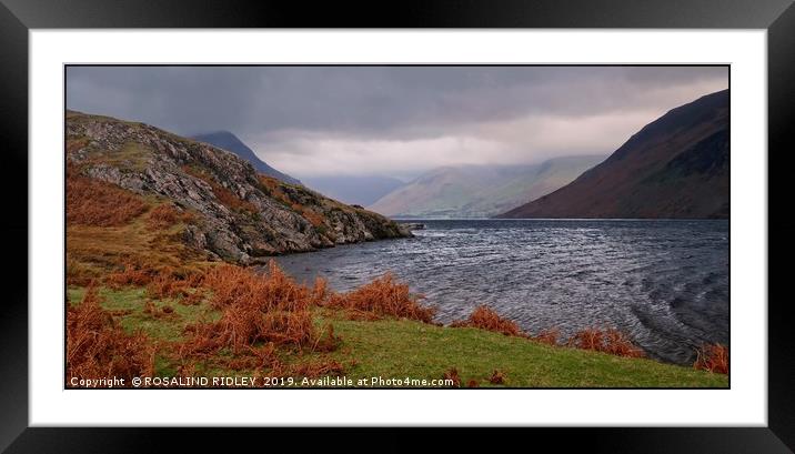 "Autumn mists over Wastwater" Framed Mounted Print by ROS RIDLEY