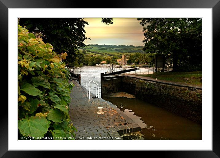 Sandford Lock Framed Mounted Print by Heather Goodwin