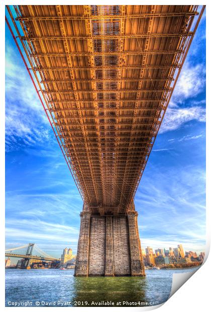 Brooklyn Bridge  Print by David Pyatt