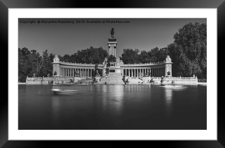 Parque del Buen Retiro, Madrid Framed Mounted Print by Alexandre Rotenberg
