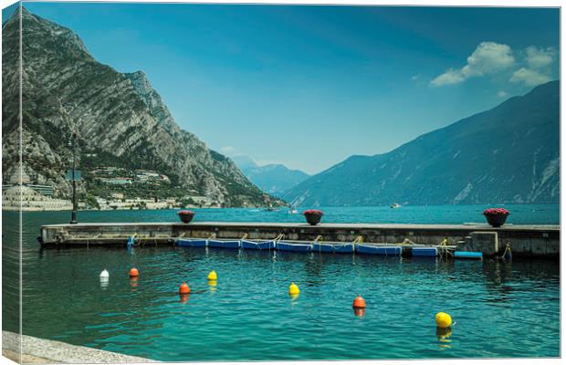Lake Garda From Limone Canvas Print by Steve Purnell