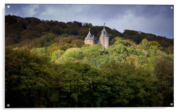 Castell Coch, South Wales Acrylic by Richard Downs