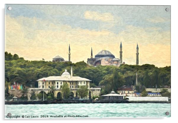 Minarets Of Istanbul Acrylic by Ian Lewis