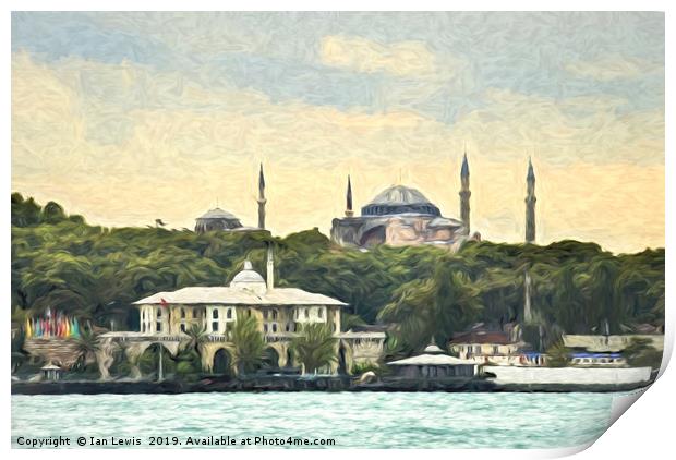 Minarets Of Istanbul Print by Ian Lewis