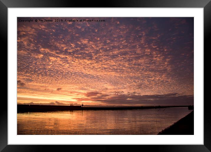 Coastal sunrise Framed Mounted Print by Jim Jones