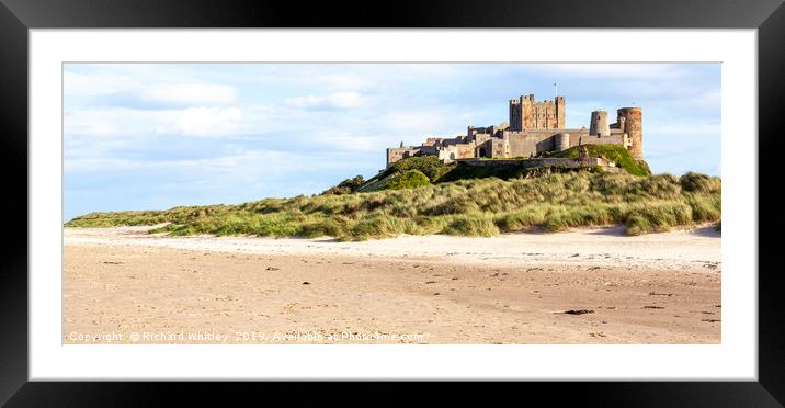 Bamburgh Castle Framed Mounted Print by Richard Whitley