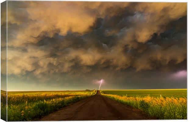 Superior Thunderstorm. Canvas Print by John Finney