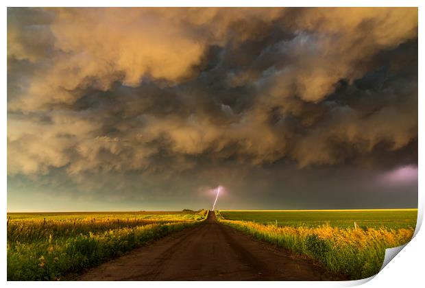 Superior Thunderstorm. Print by John Finney
