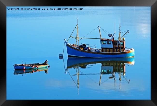 fishing boats Framed Print by Kevin Britland