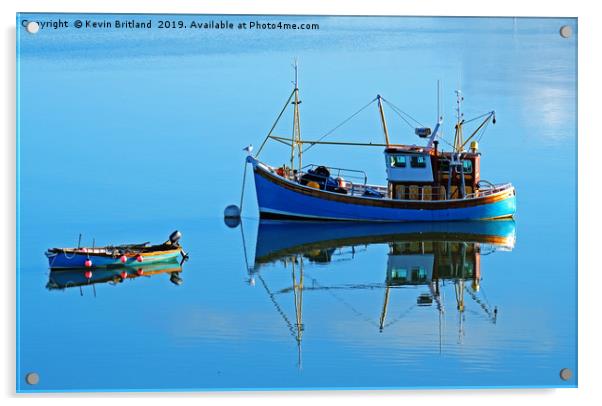 fishing boats Acrylic by Kevin Britland