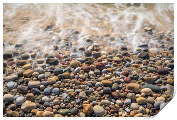 Pebbles at Bracelet bay. Print by Bryn Morgan