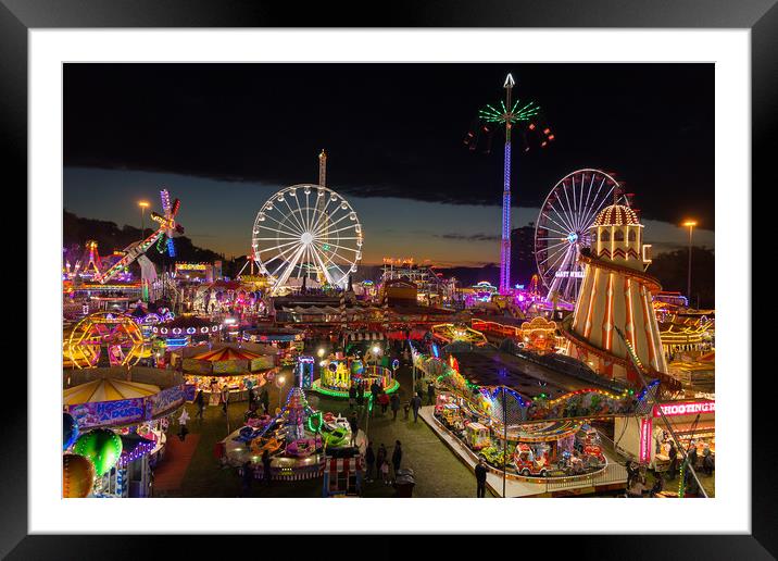 Goose Fair From Above Framed Mounted Print by Matt Cottam