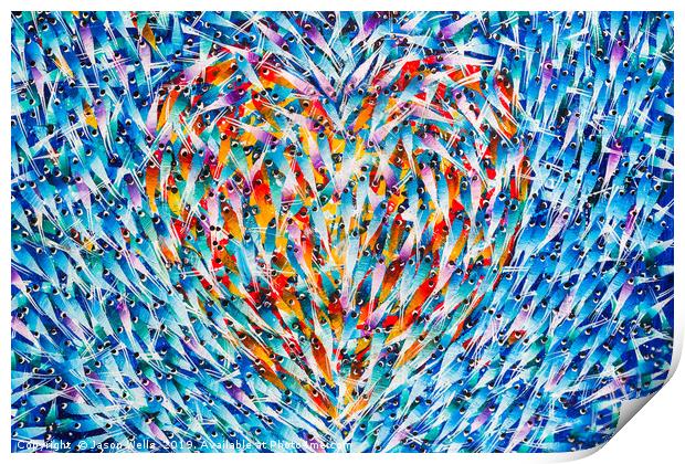 Pretty fish mosaic Print by Jason Wells