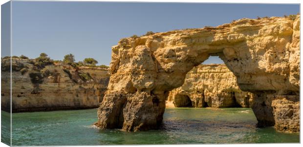 Coast and Caves Albufeira Canvas Print by Naylor's Photography
