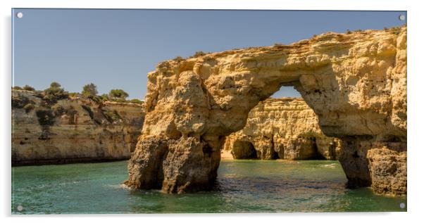 Coast and Caves Albufeira Acrylic by Naylor's Photography