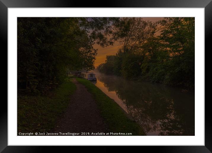 Debdale Canal Views  Framed Mounted Print by Jack Jacovou Travellingjour