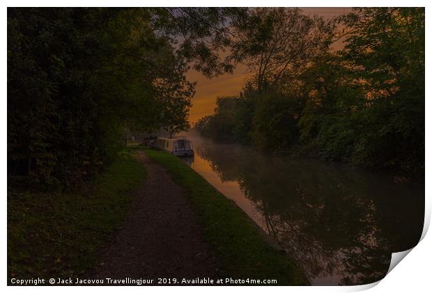 Debdale Canal Views  Print by Jack Jacovou Travellingjour