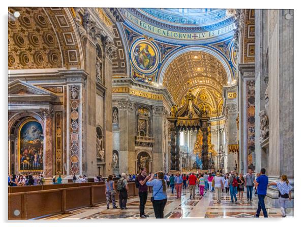Saint Peters Basilica Acrylic by Darryl Brooks