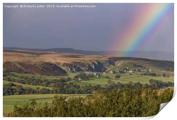 Rainbow's End, Holwick, Teesdale Print by Richard Laidler