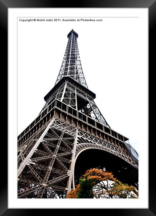 Eiffel Tower Framed Mounted Print by Mohit Joshi