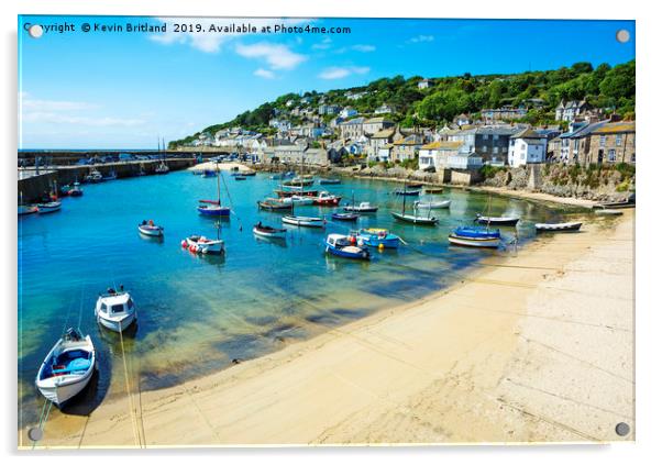 mousehole cornwall Acrylic by Kevin Britland