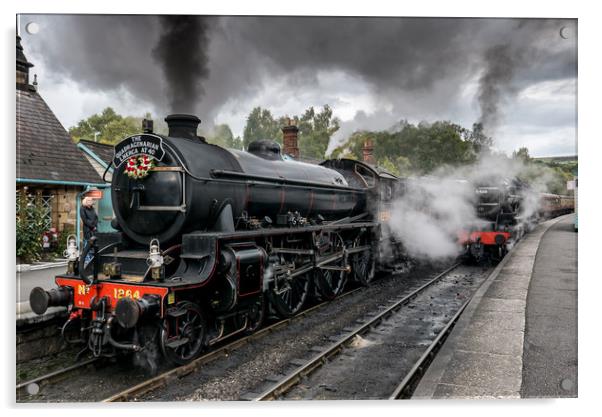 Thompson B1 at Grosmont Acrylic by Dave Hudspeth Landscape Photography