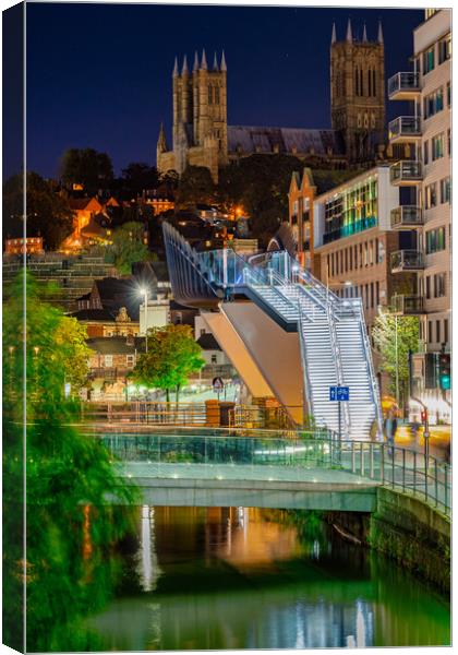 Lincoln at night Canvas Print by Andrew Scott