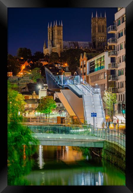 Lincoln at night Framed Print by Andrew Scott