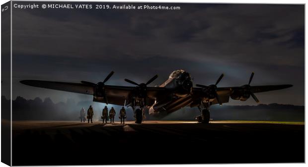 Lancaster Bomber Canvas Print by MICHAEL YATES
