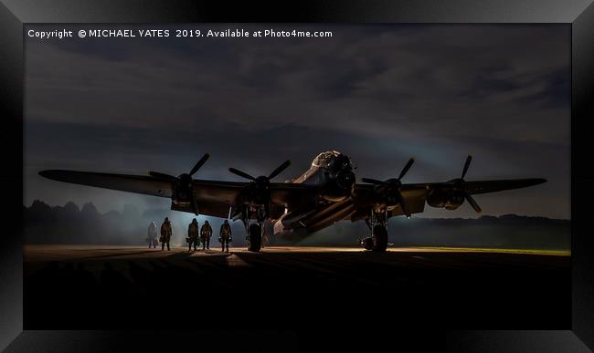 Lancaster Bomber Framed Print by MICHAEL YATES