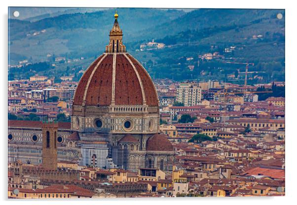 Il Duomo in Florence Acrylic by Darryl Brooks