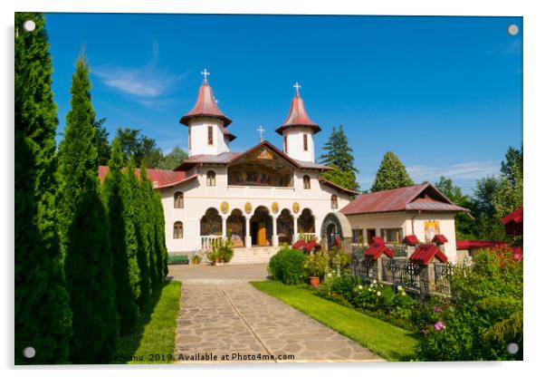 Crasna Monastery from Prahova, Romania Acrylic by Florin Brezeanu