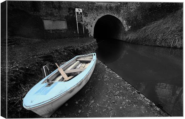 Little Blue Boat by Bruce Tunnel Canvas Print by Samantha Higgs