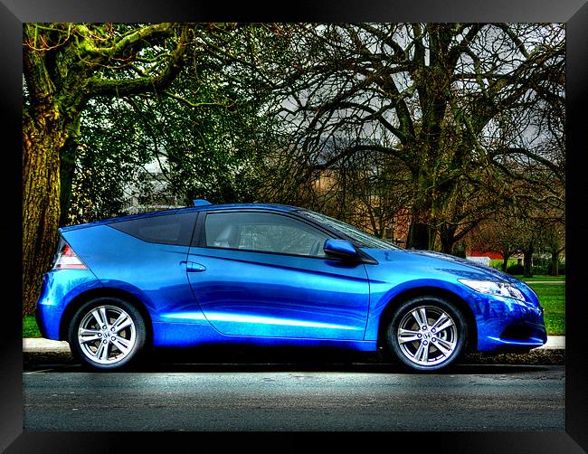 Honda CR-Z Framed Print by Louise Godwin