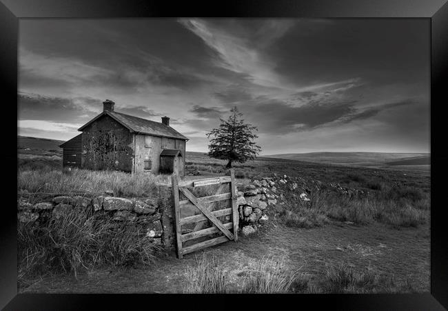 Nuns Cross Farm Dartmoor  Framed Print by Eddie John