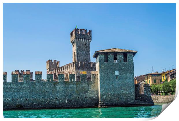 Sirmione Castle 1 Print by Steve Purnell