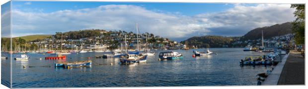 Dartmouth Estuary looking towards Kingswear. Canvas Print by Maggie McCall