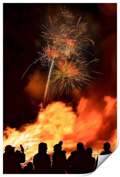 Firework Party Print by David Belcher