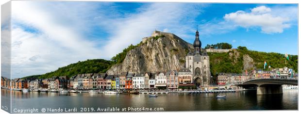 Dinant Panorama Canvas Print by DiFigiano Photography