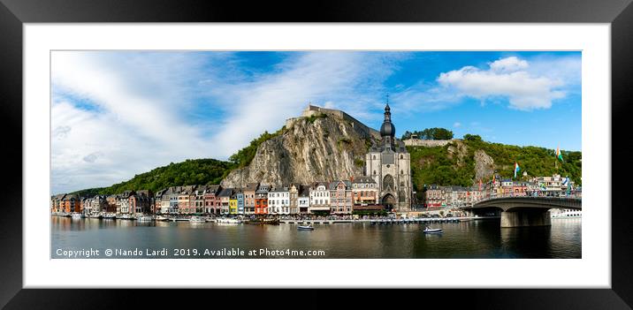 Dinant Panorama Framed Mounted Print by DiFigiano Photography