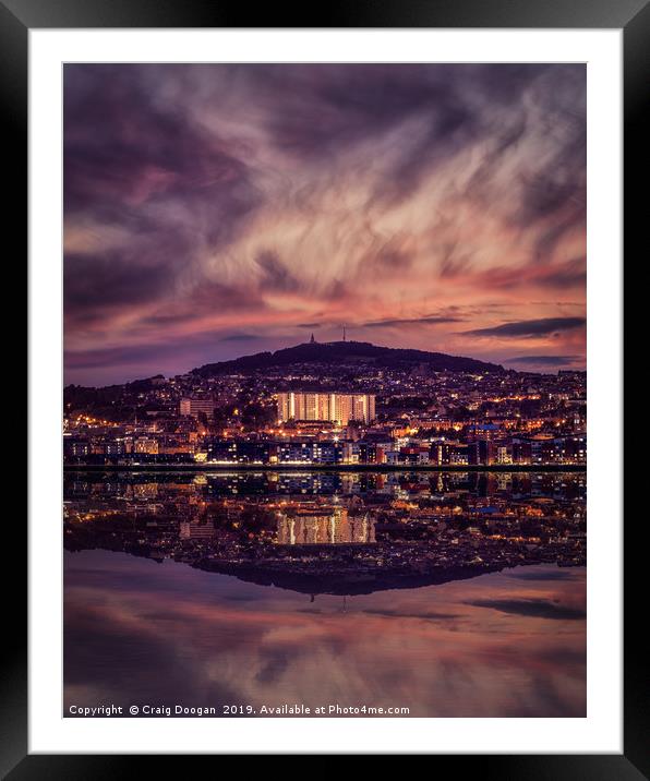 Dundee Reflections on the Tay Framed Mounted Print by Craig Doogan