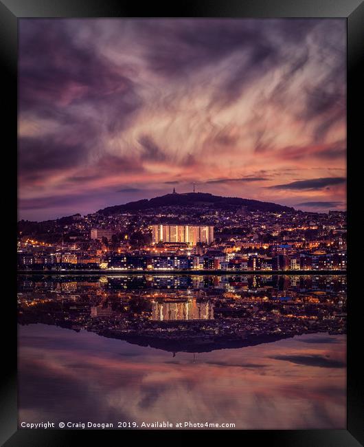 Dundee Reflections on the Tay Framed Print by Craig Doogan