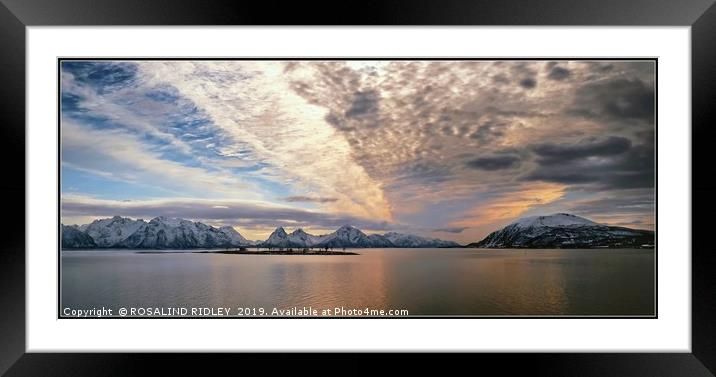 "Norwegian evening" Framed Mounted Print by ROS RIDLEY