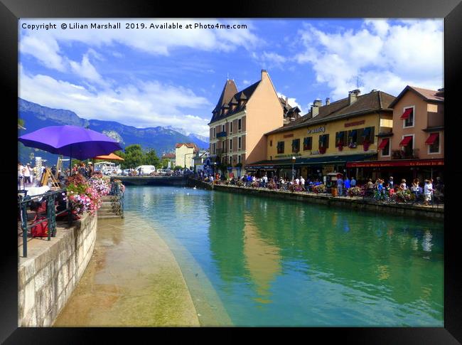 Annecy France.  Framed Print by Lilian Marshall